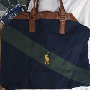 Polo by Ralph Lauren Men's Navy and Brown Bag